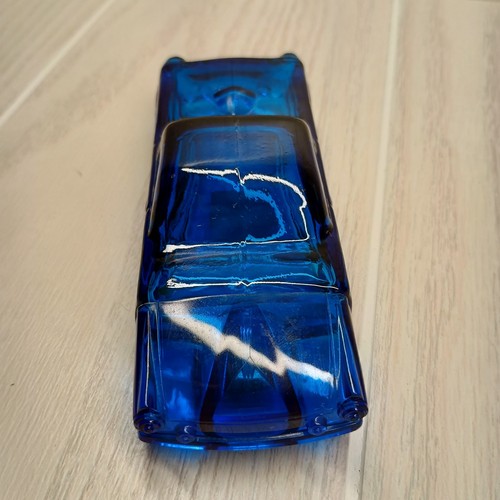 Avon 1955 Thunderbird Cologne Blue Glass Bottle (Empty) Car - Picture 6 of 8