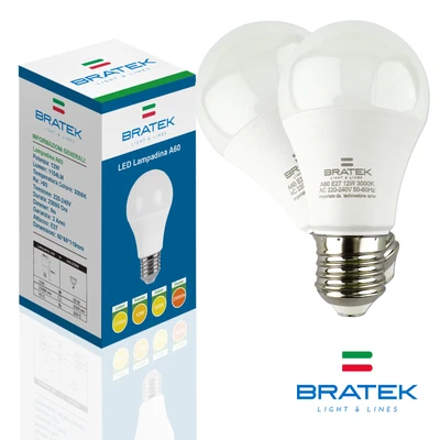 BRATEK Lampadine LED E27 Luce Fredda Naturale Calda Lampadina 12W Chip Samsung Luminosa