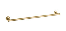 Kohler 14436-2MB Purist 24" Wall Towel Bar in Vibrant Brushed Brass
