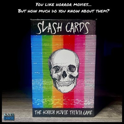 2016 Slash Cards Horror Movie Trivia Game Films   Opened Box Slasher Survivor