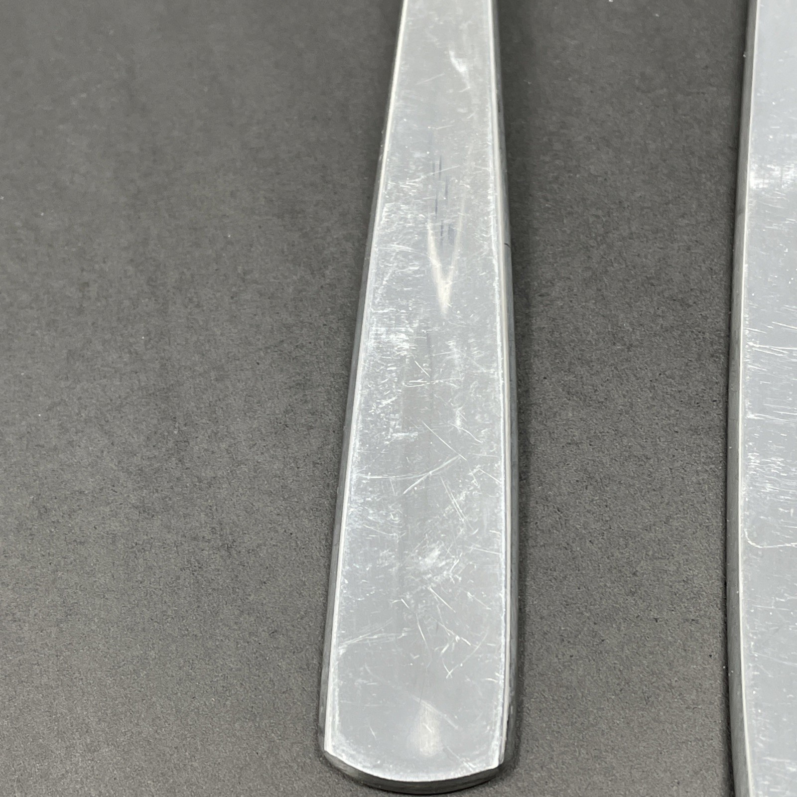 GENSE Facette Salad Server Fork and Spoon and Solid Serving Spoon 18/8 Sweden