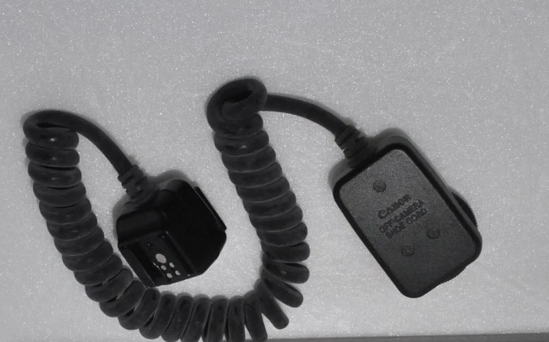 Canon Off-Camera Shoe Cord w/Manual for Speedlites 430EZ 420EZ 300EZ 200E 160E - Image 3 of 4