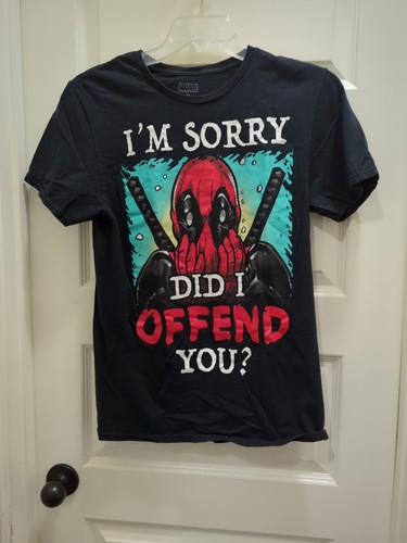 EUC Marvel Deadpool I'm Sorry Did I Offend You S/S Tee - Black - M - Picture 2 of 5