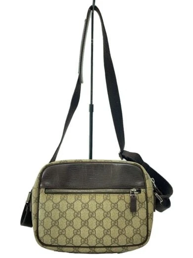 Sac à bandoulière GUCCI GG Plus PVC BRW du Japon sacs pour femmes Gucci