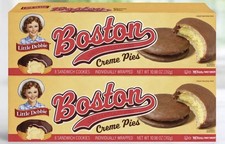 2 BOXES! NEW! Little Debbie Boston Creme Pies, 8 ct, FREE SHIPPING!