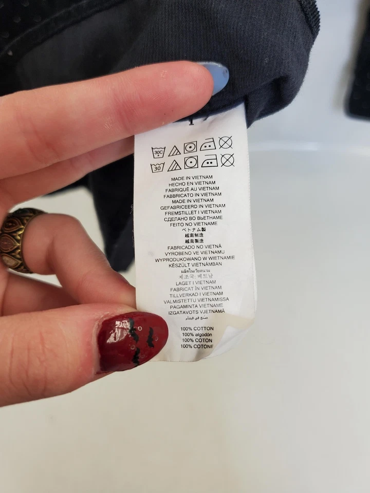 Рубашка мужская Michael Kors XL черная белая в горошек приталенная на пуговицах хлопок - Изображение 3 из 4