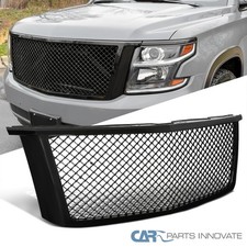Fits 2015-2018 Chevy Tahoe Suburban Glossy Black Abs Front Mesh Hood Grille Fits 2015-2018 Chevy Tahoe Suburban Glossy Black Abs Front Mesh Hood Grille