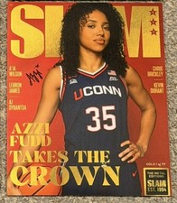 Azzi Fudd Signed SLAM Cover 8x10 Photo 2026 #1 Pick Dallas Wings WNBA