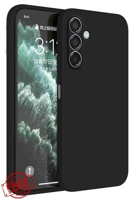 HAFFAN Samsung Galaxy M15 5G Case Black TPU Silicone Cover 6.5''