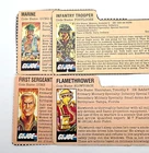GI Joe ARAH File Card Lot 4 Duke Footloose Blowtorch Gung Ho Vintage Hasbro