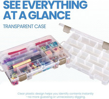 4006AB Medium Solutions Box with Dividers, Art Craft Organizer, 1 Plastic...