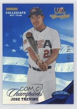2013 USA Baseball Champions Certified National Team Mirror Blue Jose Trevino sl3