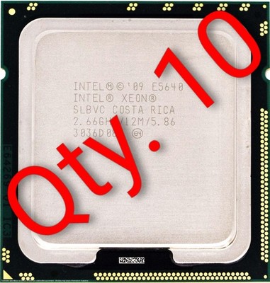 Lot Qty 10 Intel Xeon E5640 2.66GHz 12MB SLBVC LGA1366 CPU Processors