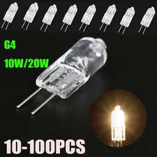 100X G4 Halogen Capsule LED Light Bulb Replace Bulbs Lamps AC 2Pin - 12V 10W-20W