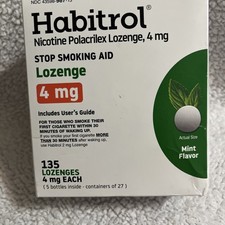 Habitrol Nicotine Lozenges 4 mg Mint Flavor 135 Count Nicotine Lozenge Exp 09/26
