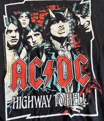 AC/DC Highway to Hell Black T-Shirt Size Large New With Tags