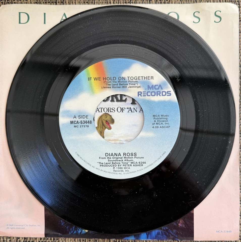 Diana Ross - If We Hold on Together / (Instr) - MCA MCA-53448 - M PS Foto 3 de 4