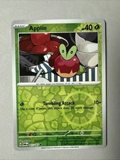 Pokemon TCG * SV Twilight Masquerade * 17/167 Applin REVERSE HOLO Common * NM