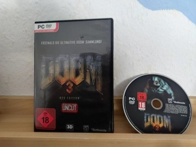 Doom 3 - PC Spiel BFG Edition 1 + 2 + 3 UNCUT - 3 D Top Zustand