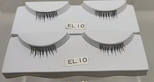 Vtg 2 Unbranded Doll Lashes EL-10 Black Upper Doll Eye Lashes Short New Thin