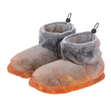 USB Heater Foot Shoes Winter Warm Snow Boots Comfortable Plush Warm7787