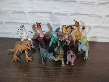 Lot of 10 Dinosaurs Dinos Toy Figures - Cool Mix w/ Variety of Brands Styles