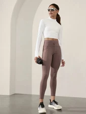 Athleta  size SP Small Petite Rainier High Rise Cargo Tight Smoky Rose #411198