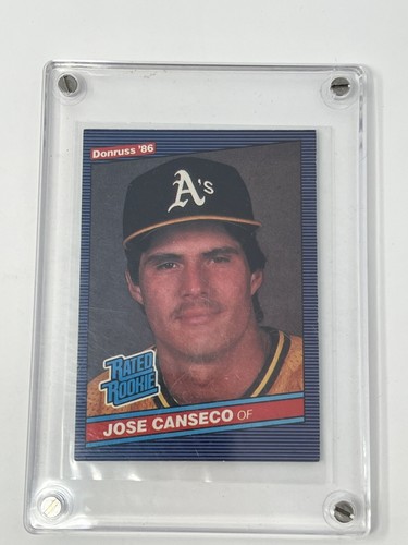 1986 Donruss Rated Rookie #39 JOSE CANSECO RC Rookie Card Oakland A's - Picture 6 of 7