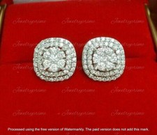 2Ct Round Cut Lab-Created Diamond Women's Stud Earring 14K Yellow Gold Plated