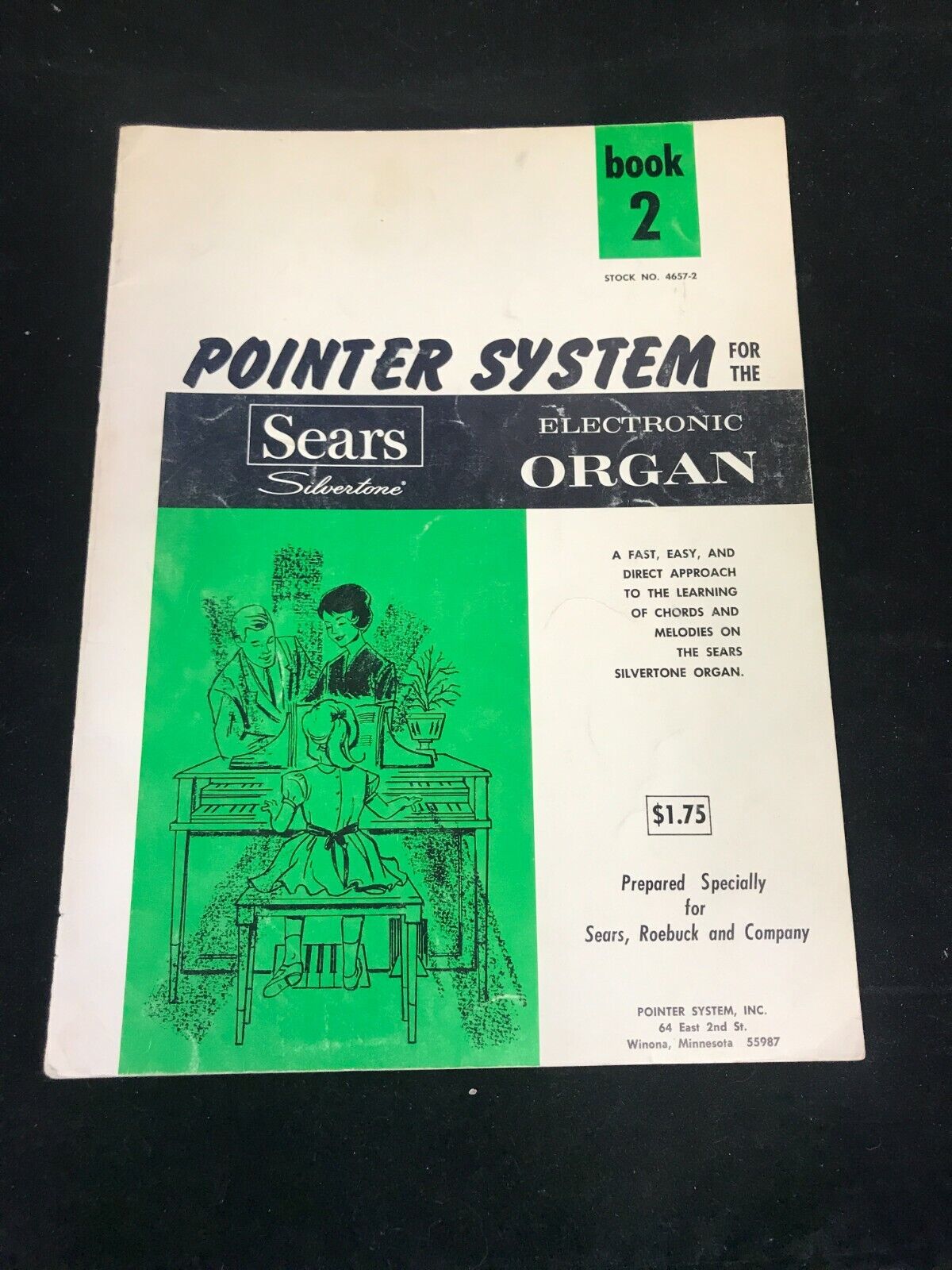 Vintage Music Book - The Pointer System for Sears Silvertone Organs Book 2