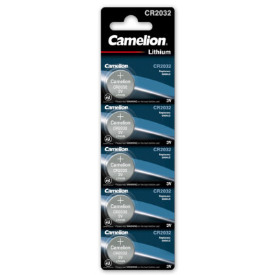 Camelion CR2032 CR 2032 3V Lithium Knopfzellen Batterien 1x 5er Blister