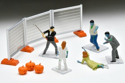 Figuren-Set ''Halloween'',Tomytec Tomicarama 20a, Tomica Limited Vintage Neo, 1/64