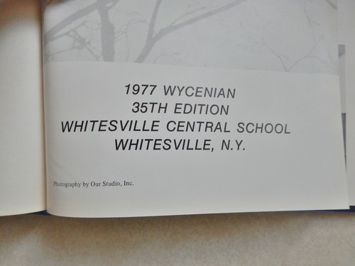 1977 Vintage Wycenian Whitesville Central School Yearbook ~ Whitesville, N.Y. - Imagen 2 de 7