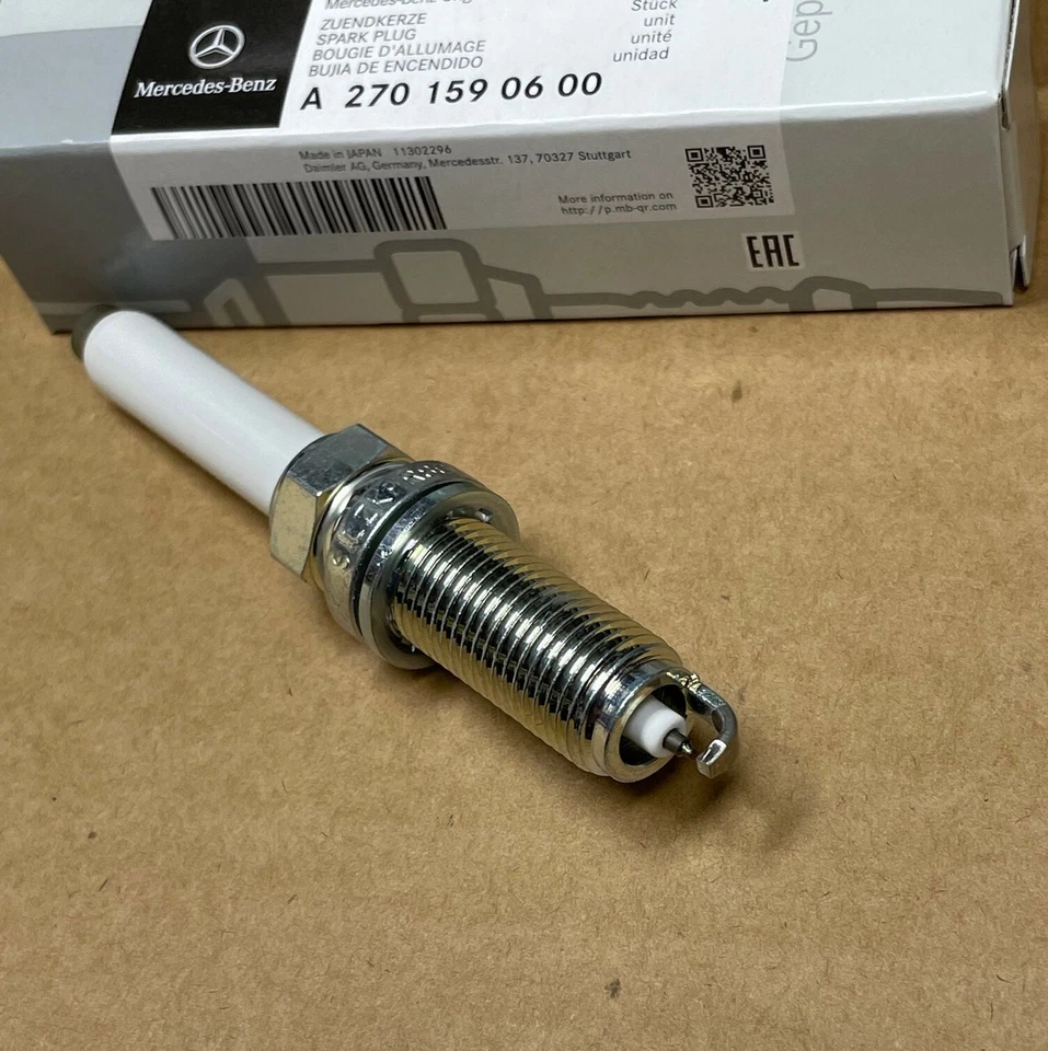 New For Mercedes-Benz C CLS E GL GLC GLE GLK GLS ML S 6Pcs Genuine Spark Plugs Foto 4 de 4