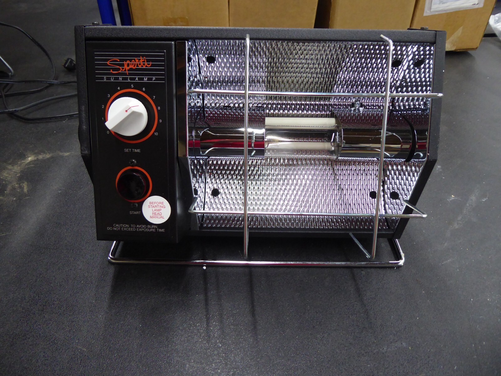 Lot of 4 Sperti Riviera Sun Vitamin D/Heat Tanning Lamps UV-93 Tabletop Parts