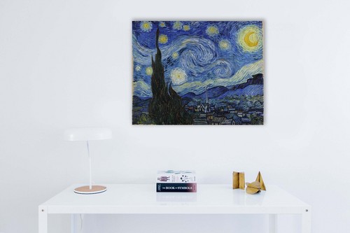 The Starry Night (1888) by Vincent Van Gogh Masterpiece Reproduction - Picture 2 of 4