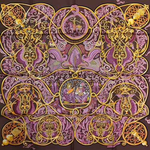 Unused w/box HERMES Carre 90 La Charmante aux Animaux Silk Scarf ANNIE FAIVRE - Picture 7 of 21