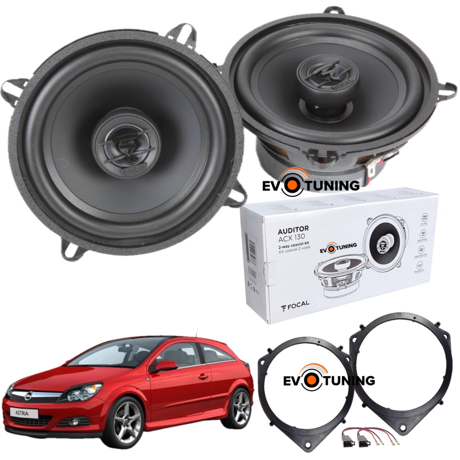 Casse Auto Focal ACX 130 Opel Astra H | Offerta Kit Altoparlanti