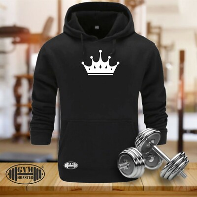 Crown Hoodie Gym Kleidung Bodybuilding Training Workout Training Boxen Herren Top