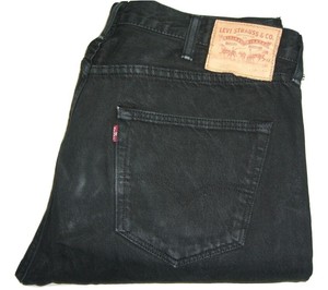 Mens LEVI'S 501 Black (0165) Denim Jeans W38 L32 Straight Leg | eBay