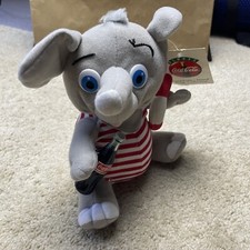 Vintage 1993 Coca Cola Elephant Plush 9" Lifeguard Red White Swim Suit Coke NEW