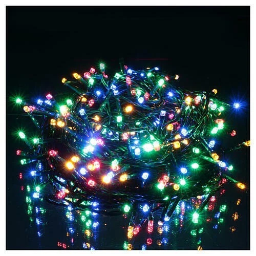 Luci Natale LED 300 ESTERNO Luce BICOLOR Calda e Multicolor Controller 8 Giochi, fotografia 4 di 7