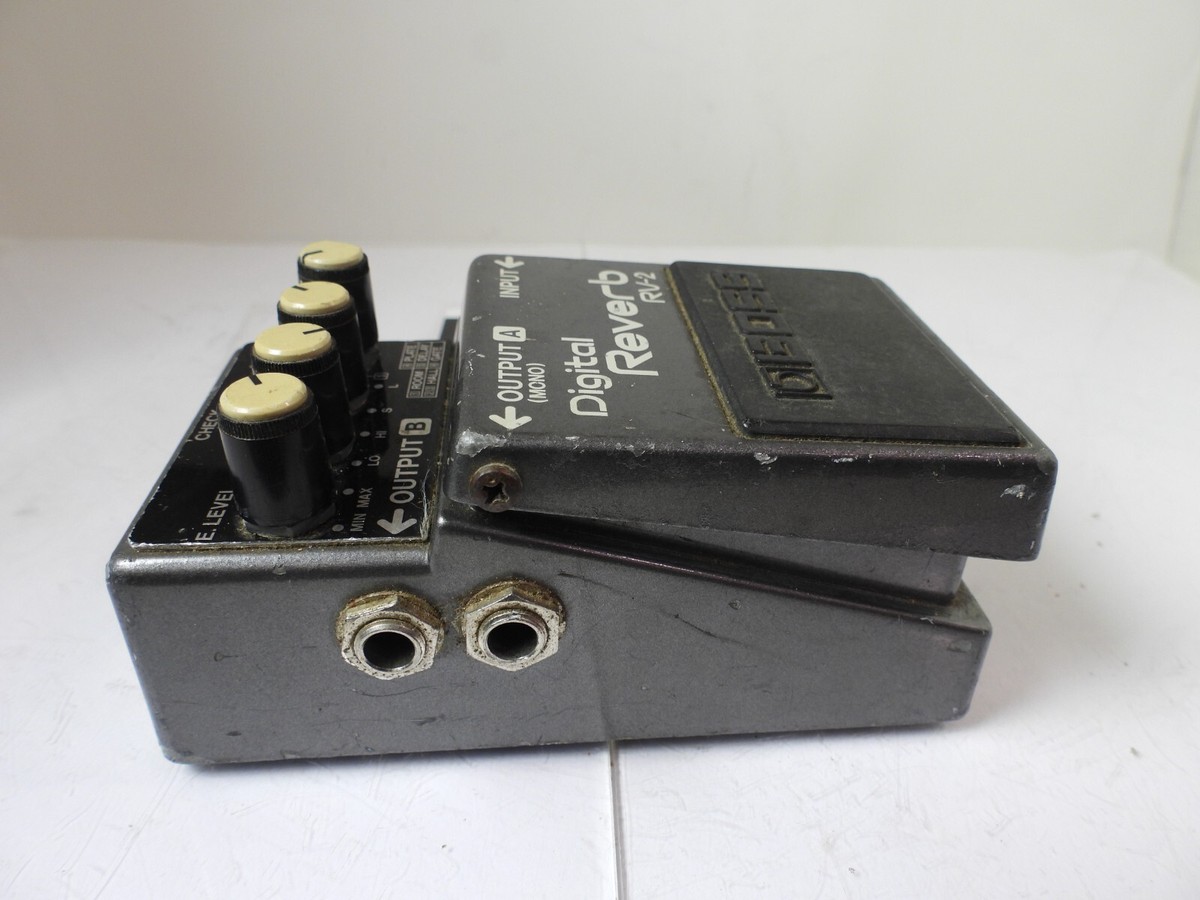 Vintage Boss RV-2 Digital Reverb Effects Pedal Free USA