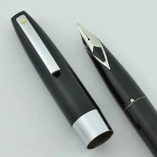 Sheaffer 330 Fountain Pen - Black, Fine Short Diamond Nib (New Old Stock)