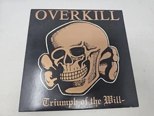 OVERKILL- Triumph Of The Will Vinyl SST 1985 First US Pressing Hard To Find 