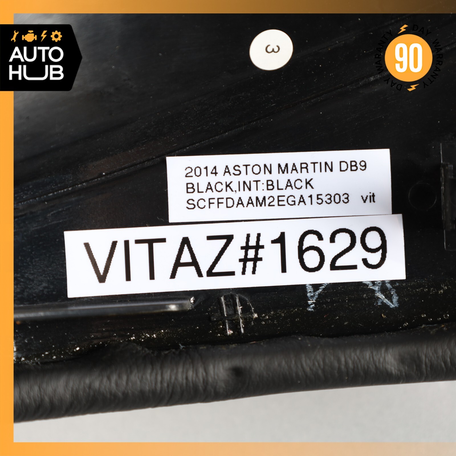 13-16 Aston Martin DB9 Left Side Dash Inner Panel Cover Trim Black OEM 35k
