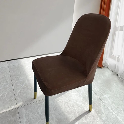 Samt-Bezüge Für Esszimmerstuhl-Sitze Große Stretch-Plüsch-Schonbezüge ψ - Bild 12 von 19