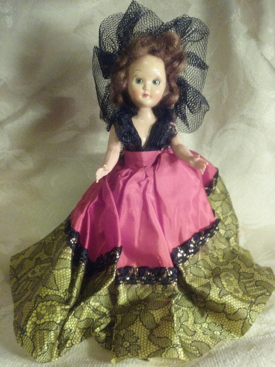 Vintage Plastic Molded Arts Doll Sleep Eyes