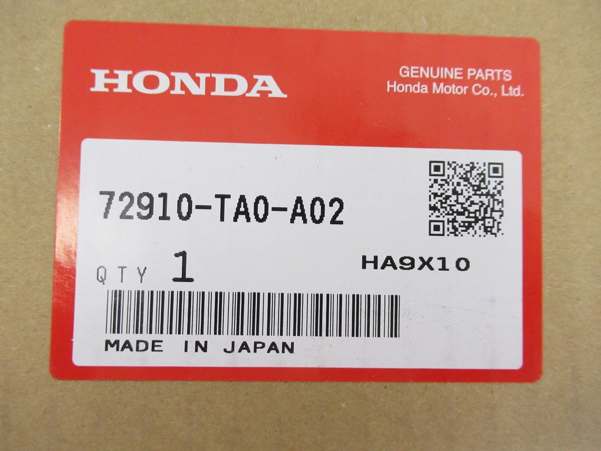 Genuine OEM Honda 72910-TA0-A02 Passenger Rear Belt Molding Sweep