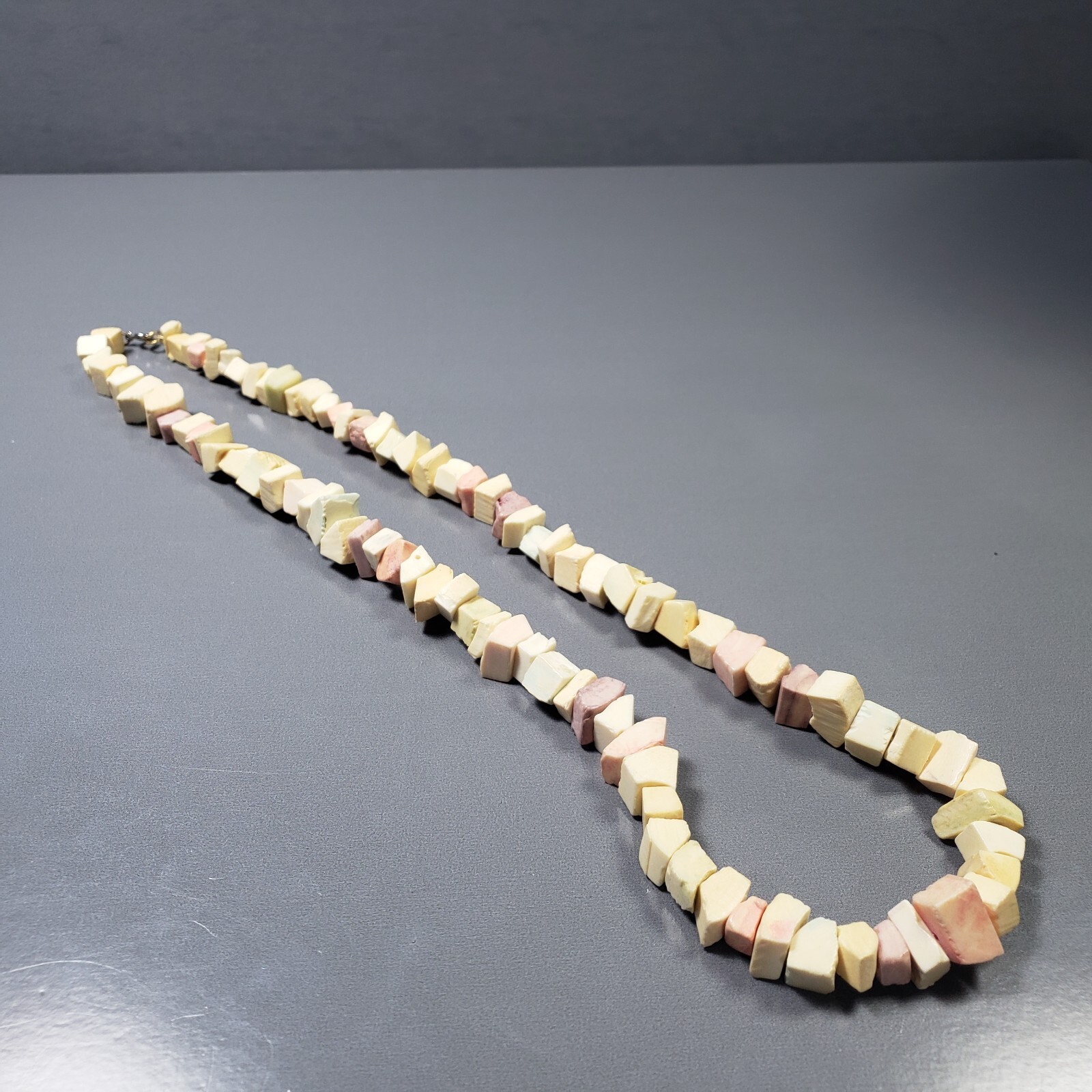 Beaded Shell Necklace Pastel Statement Retro Mid … - image 6